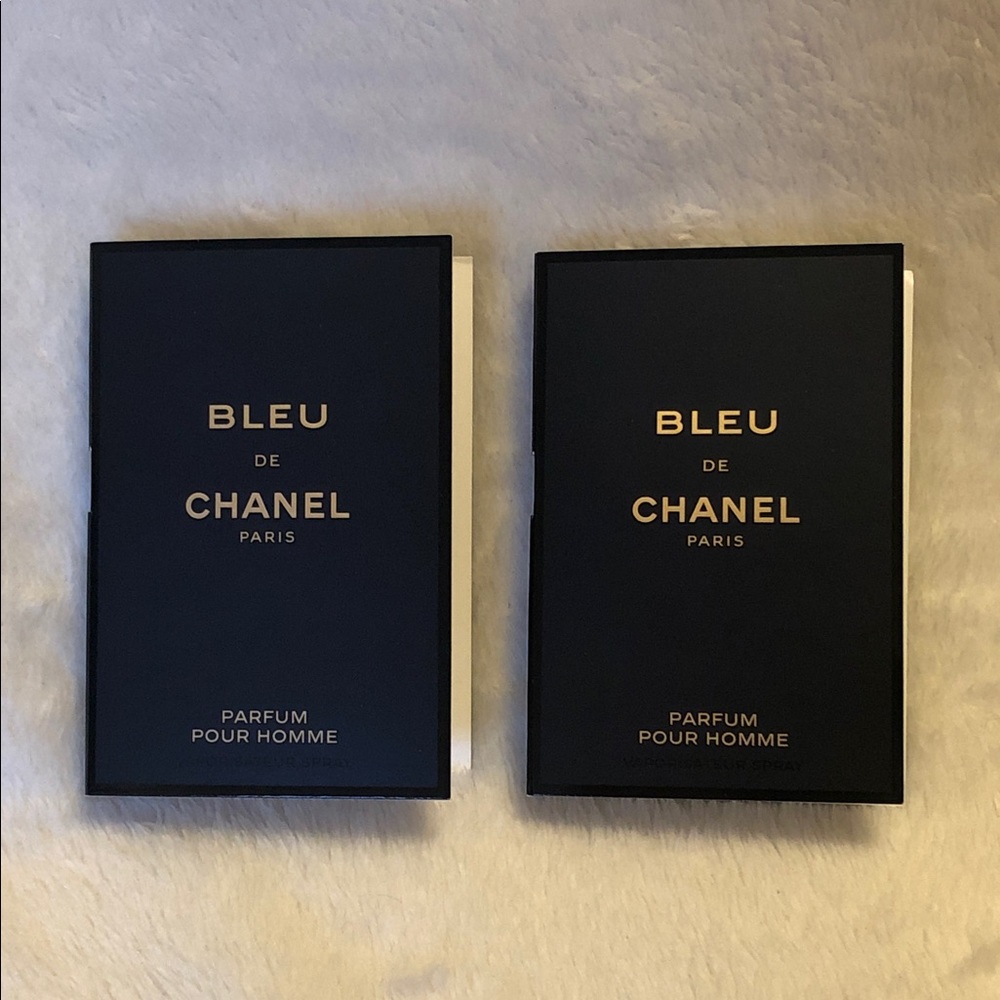 CHANEL Bleu de Chanel Parfum Pour Homme 1.5ml 2x Sample Authentic